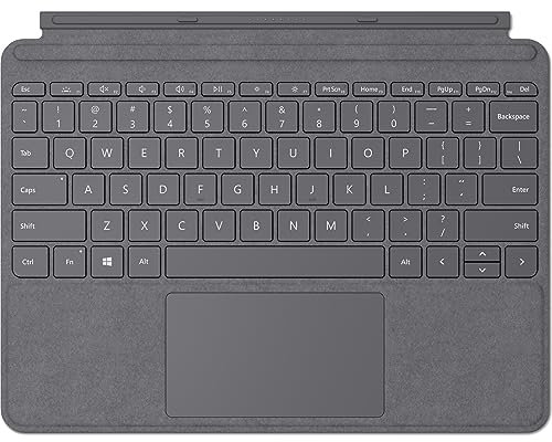Microsoft Surface Go Type Cover (per Surface Go 1-4) (QWERTZ Tedesco) Platino (Rinnovato)