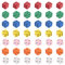 Asitanie 42 Pcs schaumstoffwürfel flüsterwürfel würfel Schaumstoff leise zahlenwürfel softwürfel Kinder Foam dice,Farbwürfel Geschenke für Kindergarten Vorschule Muttertag Geburtstag(Mehrfarbig)