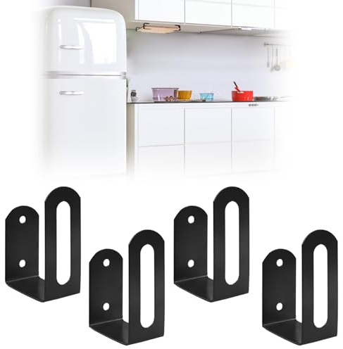 MOROBOR 4 Pcs Under Cabinet Cutting Board Holder, Carbon Steel Chopping Boards Organizer Kitchen Cooking Utensil Storage Tool for Plates Pan Lids/Black