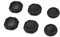 DLseego Daumengriffe für Nintendo Switch 2 2025, weiches Silikon, Joycon Analog-Controller, schützende Anti-Rutsch-Abdeckungen, 6 x Joystick-Kappen, ergonomisches Design, drei Größen, Schwarz