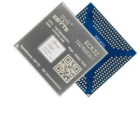 T527 Core Board Computer Linux AI Cortex-A55 G57GPU RISC-V ECK32 Series Multiple GPIO 4K Hard Decode Two-CAN, eDP, HDMI, MIPI (ECK32-T527BN4E32-N)