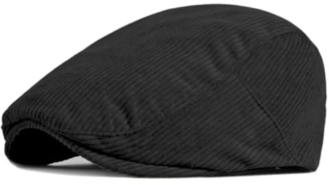YAMEE Baskenmütze Herren Cord Wärme,Flatcap Unisex Schlichte Vintage,Schiebermütze Herren Verstellbar Casual,Newsboy,Driving Cabbie,Jagdmütze,Einheitsgröße