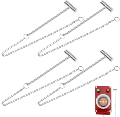 PRETYZOOM 4pcs Emergency Fire Call Point Hammer Safety Hammer For Buttons Break Glass Striker For Fire Extinguisher Box Silver