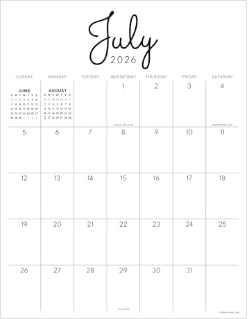 TF Publishing July 2026 - June 2027 Large Art Poster Wall Calendar