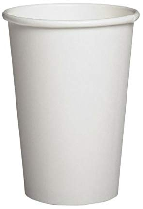 We Can Source It Ltd - Single Wall White Paper Disposable Cups - 16oz Recyclable Paper Cups for Tea, Coffee, Juice, Hot and Cold Drinks - Ideal for Home, Office, Cafes and Events - Pack of 100
