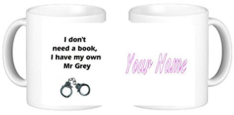 I Dont Need A Book I Have My Own Mr Grey Personalised Ceramic Coffee Mug Plus Coaster