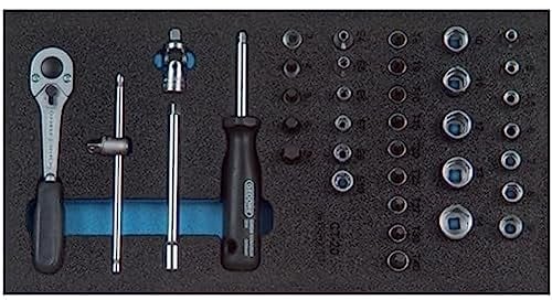 GEDORE 1500 CT1-20 Steckschlüssel-Sortiment 1/4' in Check-Tool-Modul, 1 Stück