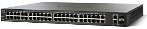 Switch gestito Cisco SF350-48 con 48 porte PoE 10/100, 4 porte Gigabit Ethernet (GbE) combinate SFP, protezione limitata a vita (SF350-48-K9-EU)