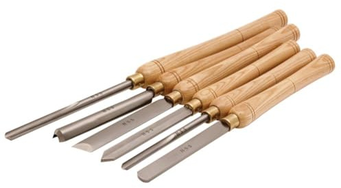 SIP 06857 6 Piece Woodturning Chisel Set in Wooden Case by SIP