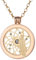 Morella Halskette Damen Gold 70 cm Edelstahl mit Amulett und Coin 33 mm in Schmuckbeutel Traumfänger Gold