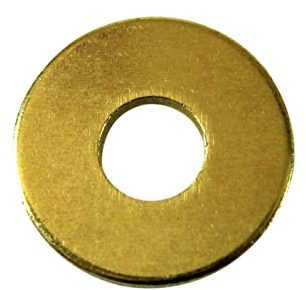 SN-TEC Große Messing Unterlegscheiben M3 3,2mm innen / 8,8mm aussen (50 Stück)