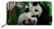 HUGS IDEA Fashion Animal Print Frauen Lange Geldbörse Leder Geldbörse, Panda-Liebhaber, Einheitsgröße, Reisebrieftasche
