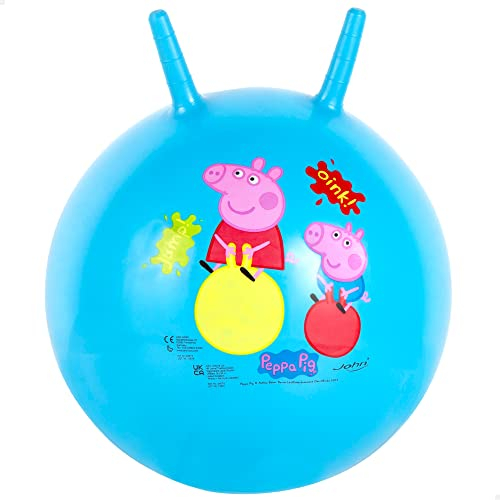 John Hüpfball für Kinder Hopper Ball Kanguro Peppa Pig blau 45 cm
