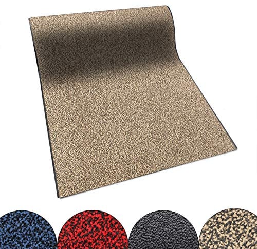 KARAT Schmutzfangmatte Sky - Türmatte mit meliertem Flor für den Eingangsbereich (120x100 cm, Beige)