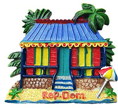 3D-Kühlschrankmagnet, Dominikanische Republik, Reise-Souvenir, Geschenk, magnetische Aufkleber-Kollektion