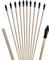 Ora-Tec 10er Pack Kinder Bogenschießen Bambus Ersatzpfeile - sichere 52cm Lange Bambuspfeile für Schießbogen als 10-er Set - Indoor und Outdoor Bogenpfeile Schießpfeile (10x Gummispitze-Pfeile)