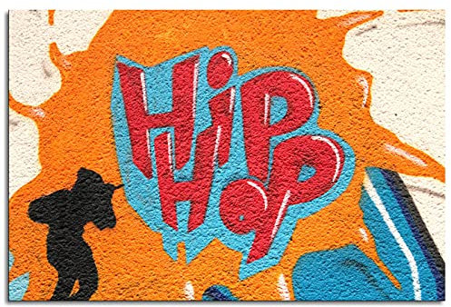Hip Hop Wandkunst Graffiti Leinwanddruck Hauswand Poster für Zuhause Set mit 1 Dekorationen ungerahmt 30,5 x 20,3 cm