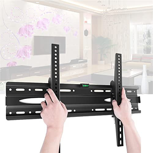 WKLSRHBD TV Wall Mount Tilt for 43-70 inch LED LCD OLED Flat Curved TV Screen, Large Low Profile TV Bracket, VESA 600x400mm Support Up to 176lbs (43)