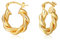 BMMYE Creolen Silber 925 Damen, 5mm Breite Groß Hypoallergene 18K Vergoldete Ohrringe Gold Schmuck Geburtstagsgeschenk für Damen 20/30/40/50mm