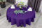NIBLO Tischdecke Tischläufer Tischtuch Tischwäsche Tischdekoration Tafeltuch (Violett, Rund Tischdecke - Ø 140 cm)