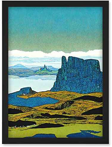 Doppelganger33 LTD The Storr Isle Of Skye Scottish Landscape Artwork Framed Wall Art Print A4