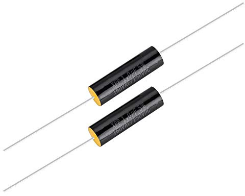 Lot de 2 séparateurs de fréquence pour haut-parleur audio avec broches en fil de cuivre pur, pour aigus de voiture, séparateur de fréquence de haut-parleur, etc. 1uF, 2,2 uF, 3,3 uF (en option) (1 uF)