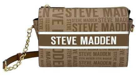 Steve Madden Blexi Crossbody Bag (Saddle Stripe), Braun, Einheitsgröße