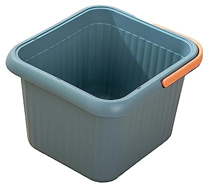 Amagogo Fußbadewanne, Fußbad, SPA-Badewanne, 23,5 cm Höhe, Heimgebrauch zum Einweichen müder Füße, große Fußbadewanne, Fußeimer, Blau