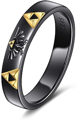 YFN Zelda Ring Sterling Silber Anime Cartoons Geschenke für Frauen Männer Jungen (7)