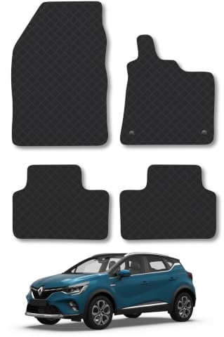 Renault Captur (2020+) 3mm Rubber Car Mats | Tailored Fit Durable Floor Mats Full Coverage Protection Waterproof Accessories Easy Clean Anti Slip Made in the UK