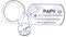 MNBVBV Porte-clés Papi je t'aime porte clef papy je t'aime cadeau papy anniversaire cadeau fête des grands pères et fête des pères -porte clefs famille cadeau homme anniversaire Noël naissance (3)