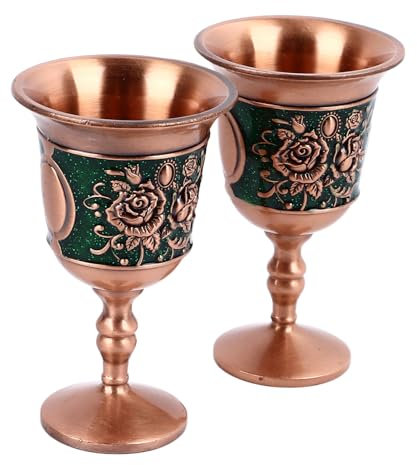 Coppe da Vino Reali di Re Artù, Calice Vintage Calice da Vino Tazza da Liquore Bicchierino da Liquore Calice Vintage Bicchieri da Vino Tazza in Rilievo Ornamenti retrò per (Oro