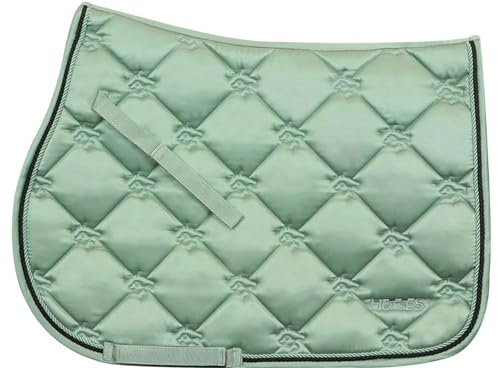 Horses, Schabracke Salto Edwina, Full, hellgrün. 100% italienisches Design, perfekt für jeden Reiter. Ideal für Management und Privat, für verschiedene Spezialitäten. Stil und Funktionalität für jeden