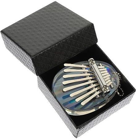 Toyvian Acrylic Kalimba Daumenklavier Mini Finger Piano Für Musikliebhaber Tragbar Für Anfänger Und Profis Für Auftritte Entspannung Und Unterwegs