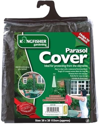 PVONLINE OASIS Kingfisher Parasol Cover, Waterproof Umbrella Parasol, Durable Protection, Adjustable, Waterproof, Packaging May Vary