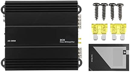 Amplificatore audio per auto 2 canali 12V AS-2050 Amplificatore for auto Classe AB 2CH Potente amplificatore Car Amplificatore for auto Subwoofer Gamma completa
