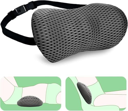 Sonhomay Lendenwirbelstützkissen Ergonomisches Memory Foam Lendenwirbelstützkissen Lendenkissen für Betten Autositze