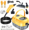 Pulitore a vapore da 2500 W, pulitore a vapore portatile, pulitore vapore casa,Steam Cleaner con Serbatoio 1L, 6 velocità +5 accessori,polti vaporella a mano per mobili da Cucina Auto da Bagno