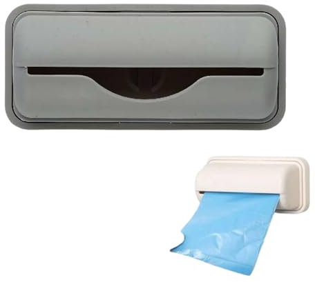 2025 new bin bag dispenser, Upgrade Trash can dispenser, Trash Bag Dispenser for Bottom of Can, Bathroom Trash Bag Dispenser, Wall-Mounted Garbage Storage Bag for Home Kitchen (Gray1)