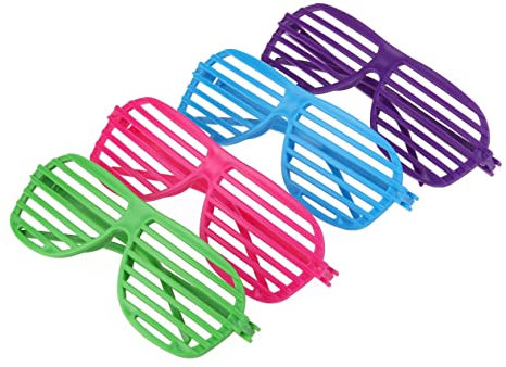 SOIMISS 15stücke Kunststoff Shutter Brillen Übergroße Party Sonnenbrillen Für Cosplay Foto-requisiten Und Festliche Anlässe Farben Zufällig Leicht Und