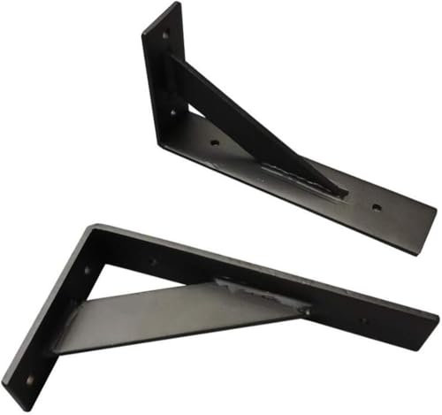 Supports muraux, chevilles d'étagère, cadre de support en fer forgé moderne et simple, cadre de rangement de séparation murale de salon, trépied épais noir domestique (15/20/25/30/35/40 cm)(40cm)