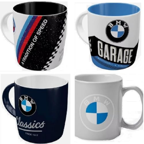 BMW Lot de 4 tasses à café Speed M Performance M3 M4 - Pour sport automobile