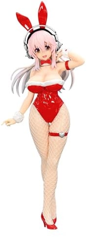 Furyu Super Sonico Red Colour Version Bicute Bunnies Figure 30 cm Super Sonico