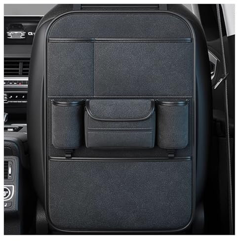 Rückenlehnenschutz Auto Kinder Für Audi A4 B6 Avant Estate, 2001-2004, Rückenlehnenschutz Organizer, Wasserdichter Rücksitzschutz, Autositz Organizer, viele Taschen schmutzabweisend, für alle Autositz