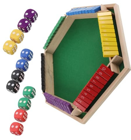 IMIKEYA Spieltisch Mit Sechsseitigem Flip-Spiel Für Kartenspiele Mahjong Und Partys Tragbarer Tisch Abdeckung Für Indoor Und Outdoor-Spiele