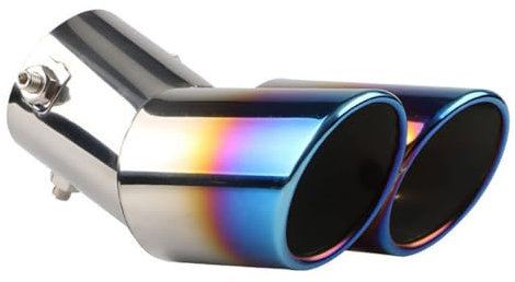 GTFRFD Auto Auspuffblende Auto Styling für Audi A4 Avant B9 8W 2015-2024 2025 Edelstahl Auspuffrohr Auto Zubehör Edelstahl Auspuffblende,B