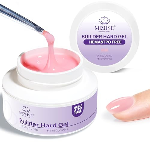 MIZHSE Gel de Construction pour Ongles Gel sans HEMA sans TPO, Rose, 30g | Gel builder pour ongles, Gel de construction, Extension d'ongle, pour Maison et Salon