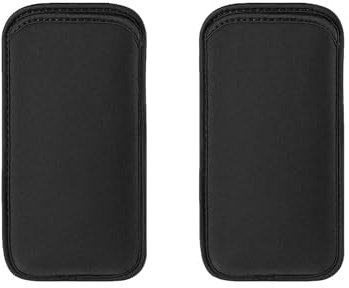2 Stück Neopren Handytasche, Universelle Handytasche, Universelle Stoßfeste Tasche für iPhone 17 16 15 14 13 12 Pro Max, Samsung Galaxy S25, S24, S23, S21, Geschenk für Männer Frauen, Schwarz
