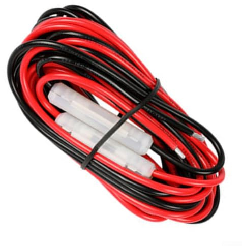 T-Form Autoradio Stromkabel 300cm mit Sicherung für Yaesu FT-7800R für icom für kenwood Funkgerät 12V 20A