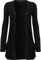 WearAll - Ladies Long Sleeve Pocket Cardigan Womens Top - Black 16-18